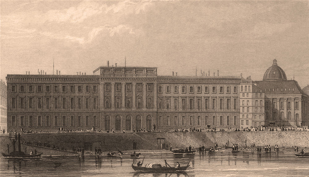 PARIS. Hotel des Monnaies. BICKNELL 1845 old antique vintage print picture